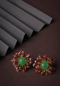 Enamel Glazed Flower Earrings - Reen & co.Enamel Glazed Flower Earrings