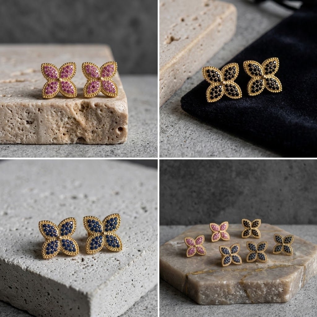 Clover mini studs - Reen & co.Clover mini studs
