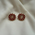 Round cutout earrings - Reen & co.Round cutout earrings