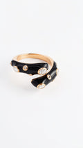Enamel ring with inlaid stones - Reen & co.Enamel ring with inlaid stones