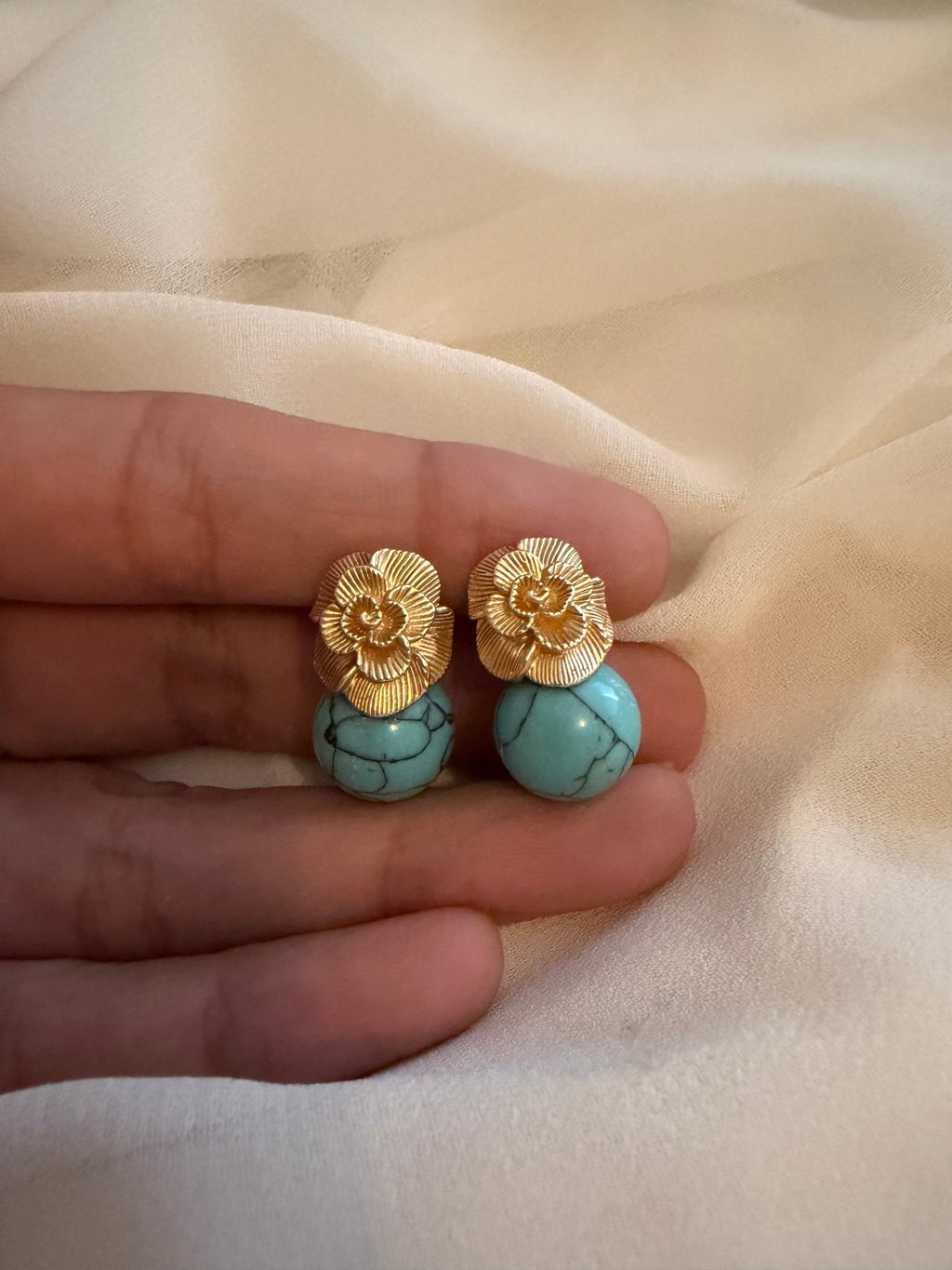 Jade leaf earrings - Reen & co.Jade leaf earrings