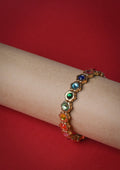 Multicolour stretchy flower bracelet - Reen & co.Multicolour stretchy flower bracelet