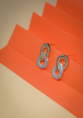Zircon twisted stud earrings - Reen & co.Zircon twisted stud earrings