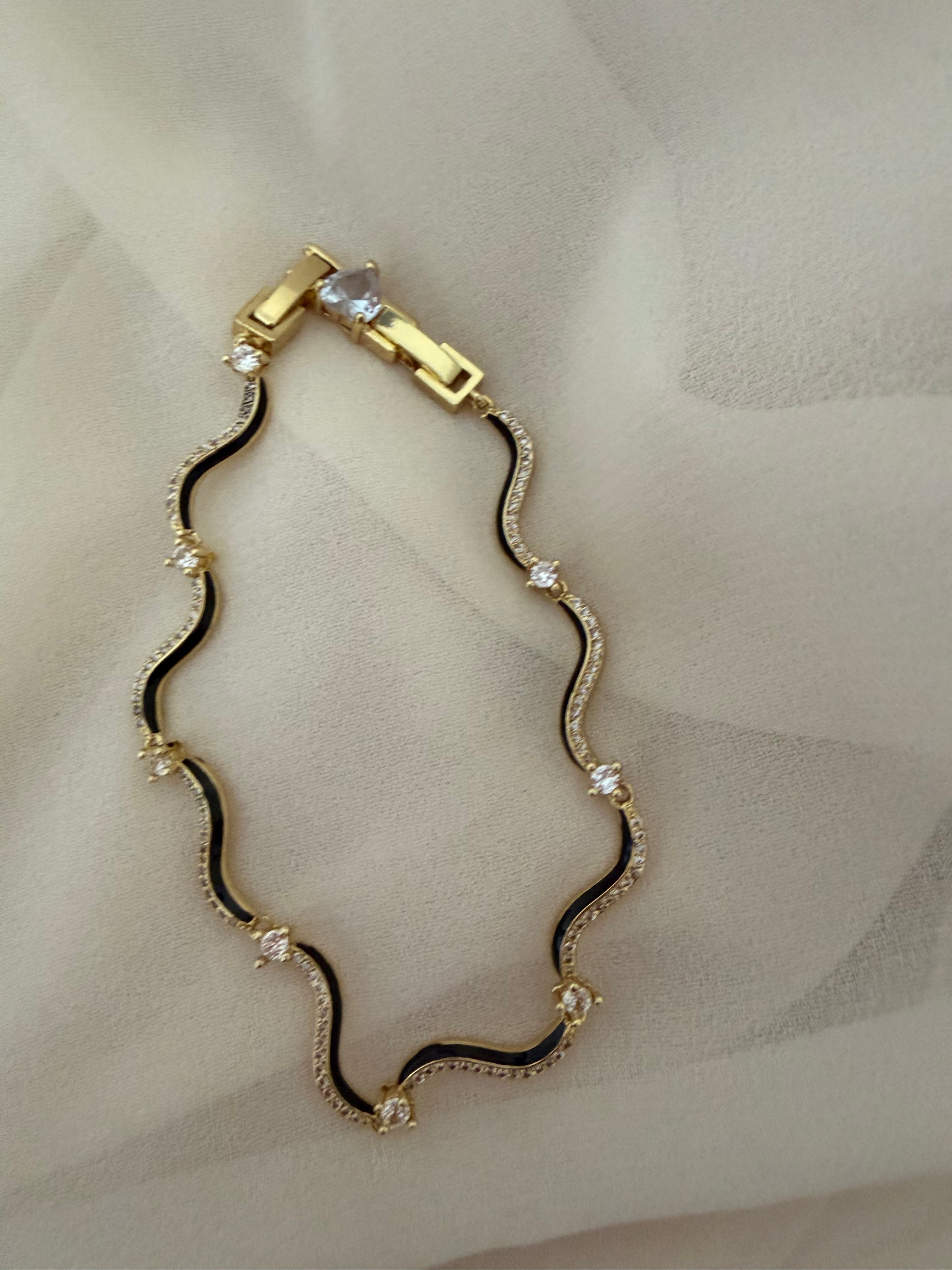 Enamel 18k bracelets