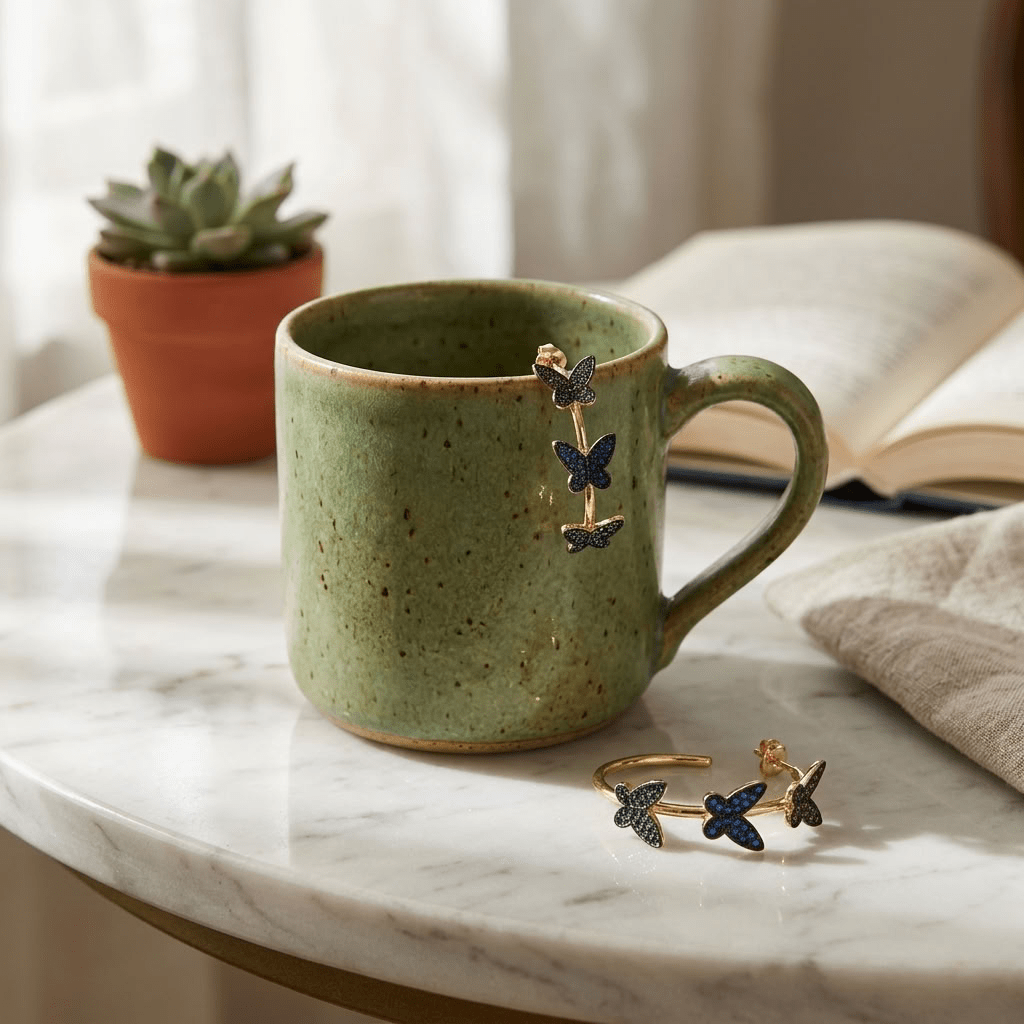 Butterfly hoops - Reen & co.Butterfly hoops