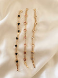Heart zircon bracelets - Reen & co.Heart zircon bracelets