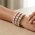 Stretchy tile bracelets - Reen & co.Stretchy tile bracelets