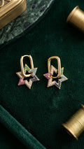 Multi colour Star drop earrings - Reen & co.Multi colour Star drop earrings